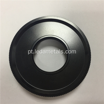 Peças de usinagem CNC de flange de zinco preto de revestimento de ferro